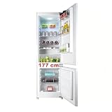 Einbaukühlschrank mit gefrierfach 177 cm hoch x 54 cm breit , 【 Nofrost Plus 】, kühl gefrierkombination…